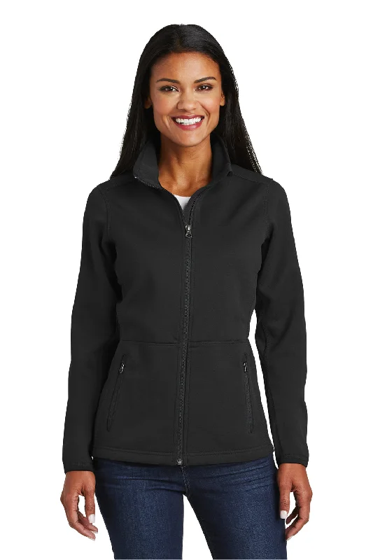 Port Authority Womens Full Zip Fleece Jacket - Black