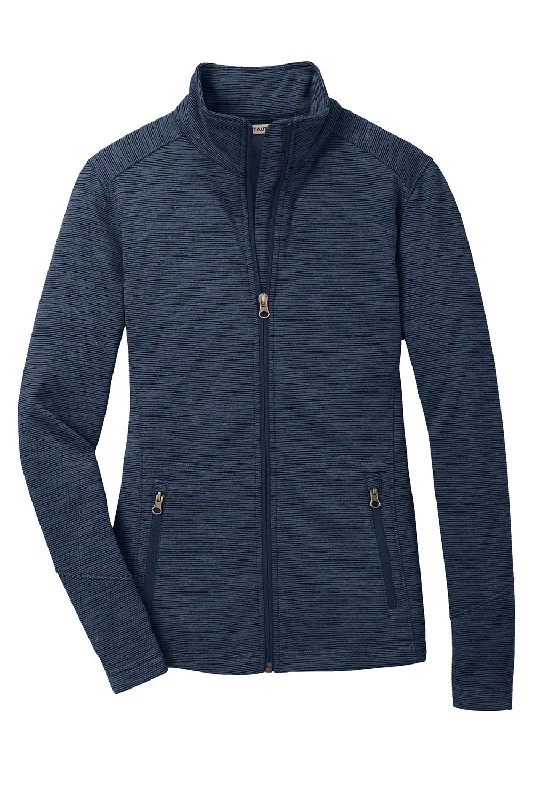 Port Authority Womens Full Zip Fleece Jacket - Navy Blue