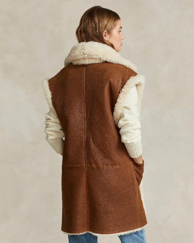 Women's Reversible Shearling Gilet