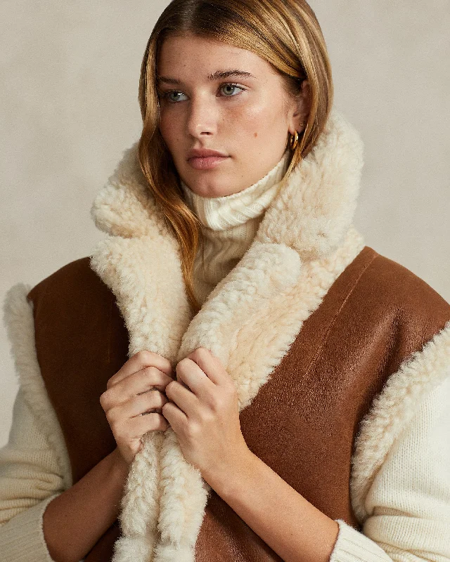 Women's Reversible Shearling Gilet