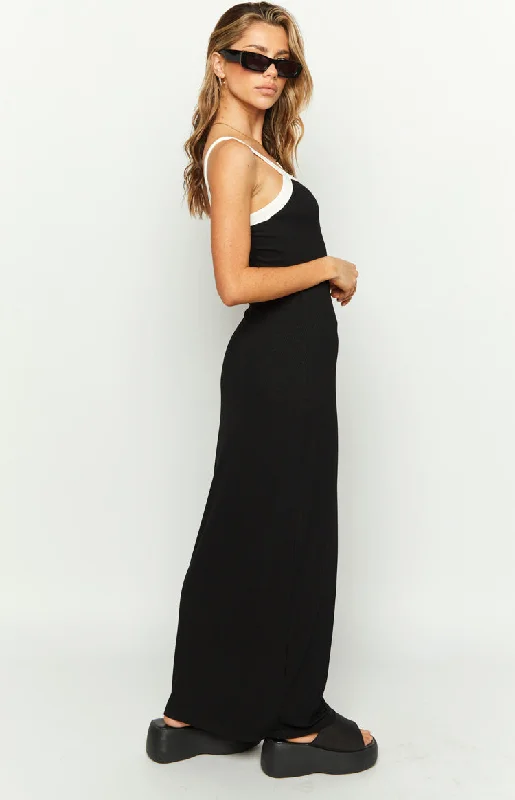 Cynthia Black Maxi Dress