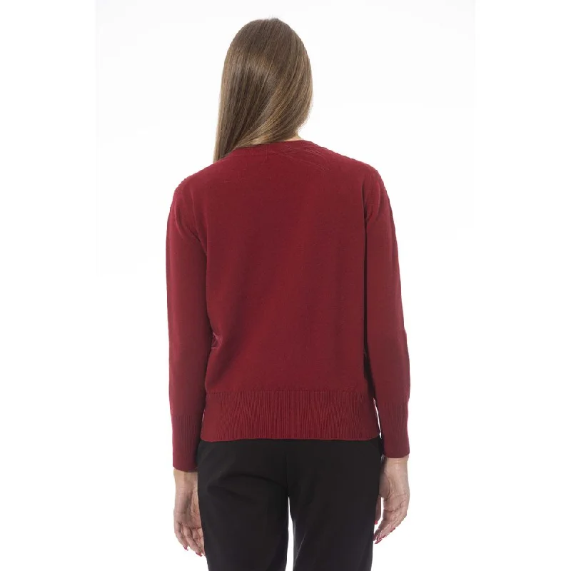 Elegant Wool-Cashmere Crew Neck Sweater