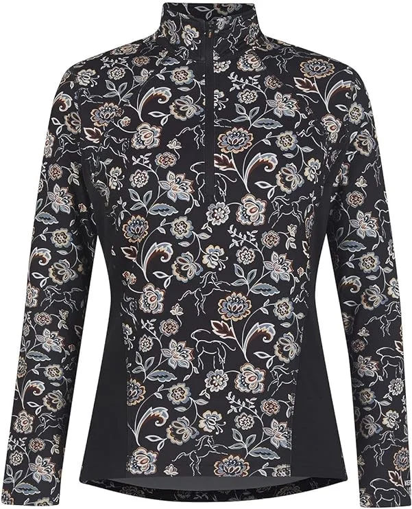 Up Tempo Fleece Tech Long Sleeve Top - Print