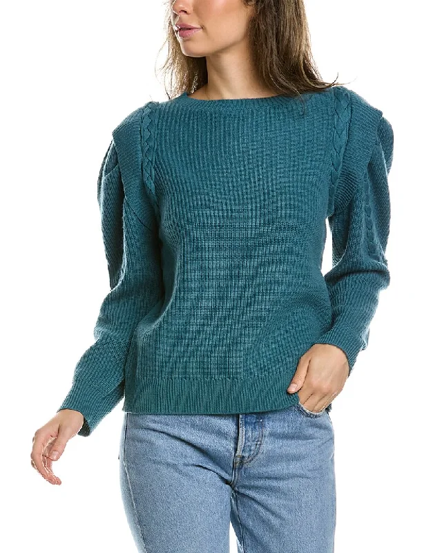 Lea & Viola Braided Wool & Cashmere-Blend Sweater