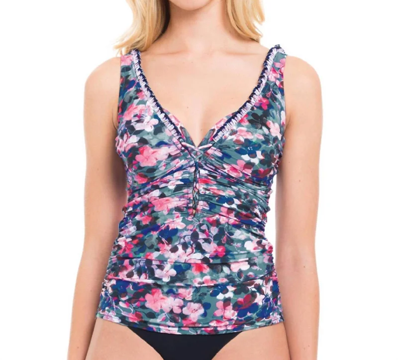 D-Cup Underwire Tankini Top In Romeo And Juliette