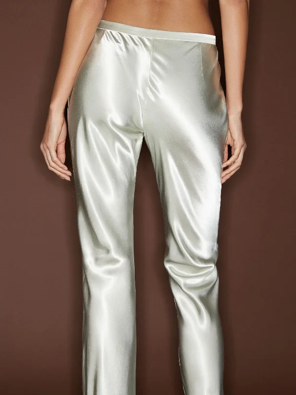 09 Belted Sleek Pant | Pearl