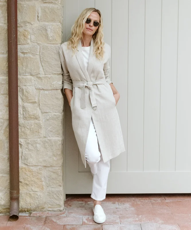 Linen Trench Coat