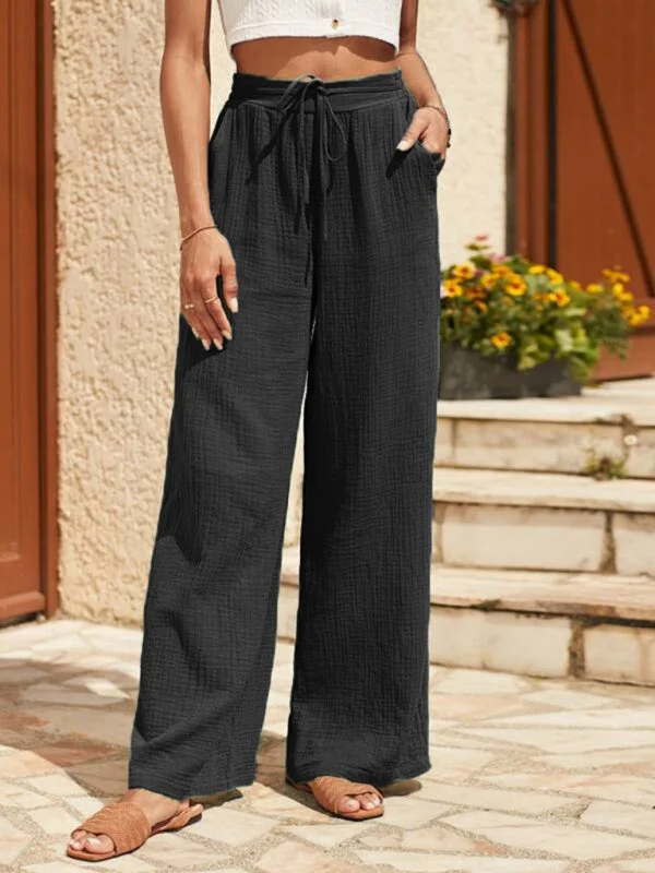 New Model Loose Elastic Pleated Fashionable Casual Pants