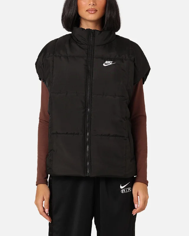 Nike Women's Sportswear Classic Puffer Therma-FIT Loose Vest Black/White