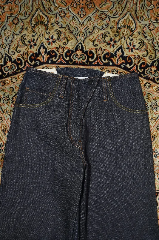 STRAIGHT DENIM JEANS (NAVY)