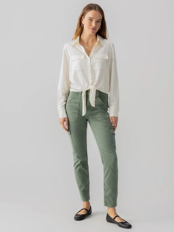 Sculpted Hayden Slim Straight Standard Rise Pant Dark Spruce