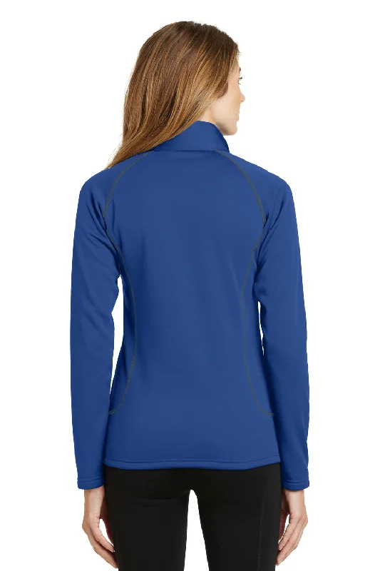 Eddie Bauer Womens Smooth Fleece 1/4 Zip Sweatshirt - Cobalt Blue