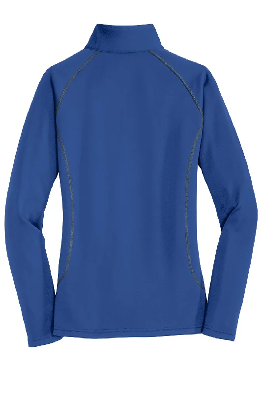 Eddie Bauer Womens Smooth Fleece 1/4 Zip Sweatshirt - Cobalt Blue