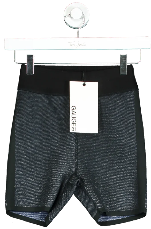 Gauge81 Black & Blue Calgary Shorts UK XS