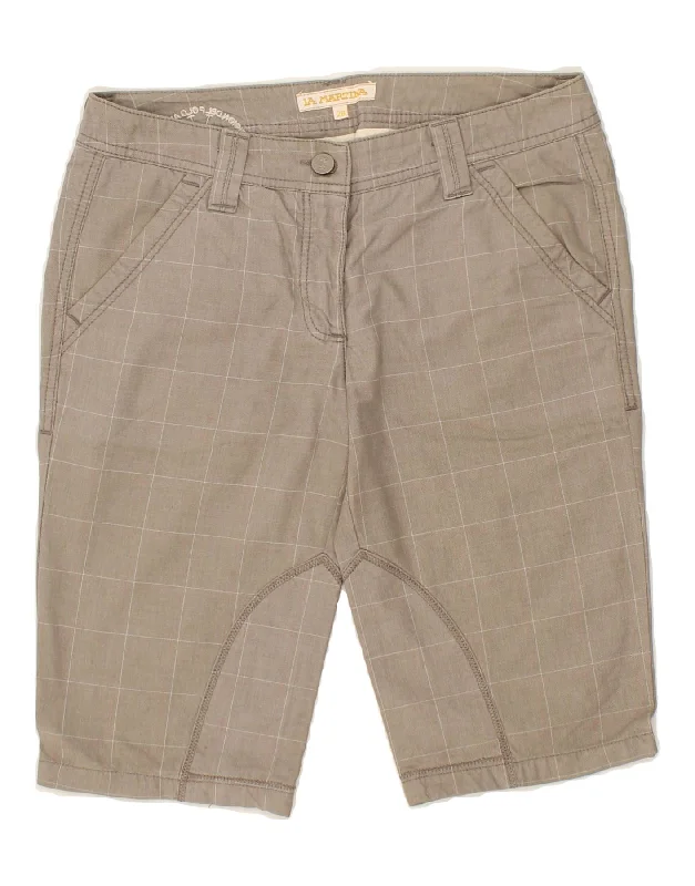 LA MARTINA Womens Chino Shorts W28 Medium  Grey Check