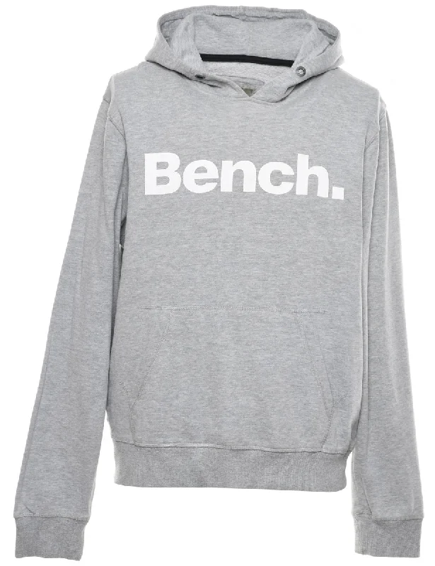 Marl Grey Bench Hoodie - L