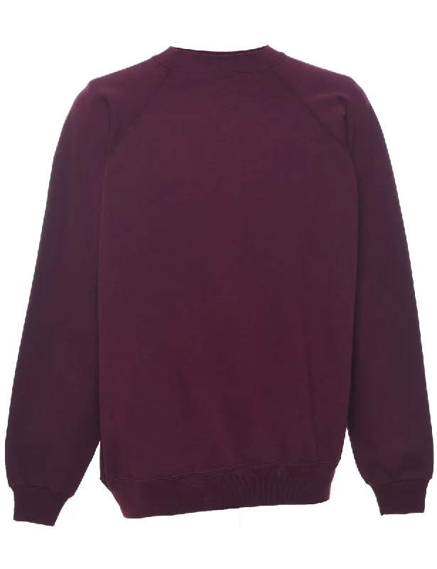 Maroon Plain Sweatshirt - XL