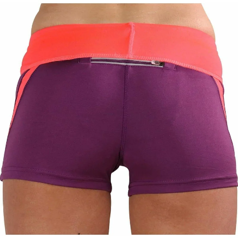 More Mile More-Tech Womens Boy Running Shorts - Purple