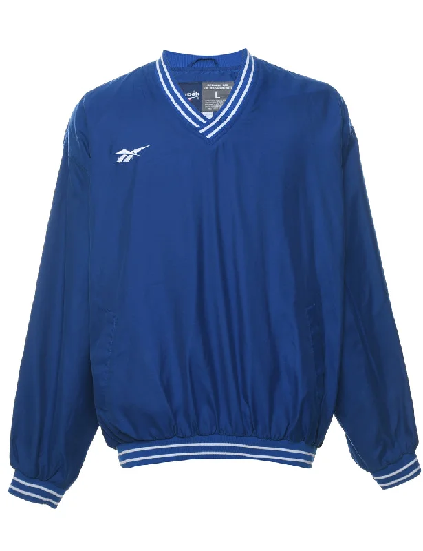 Reebok Blue 1990s Nylon Jersey - L