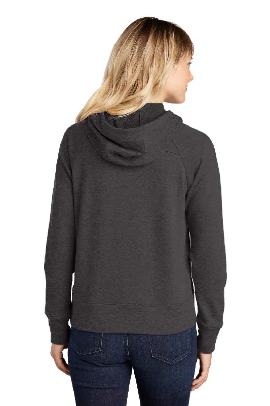 Sport-Tek Womens French Terry Hooded Sweatshirt Hoodie - Heather Black