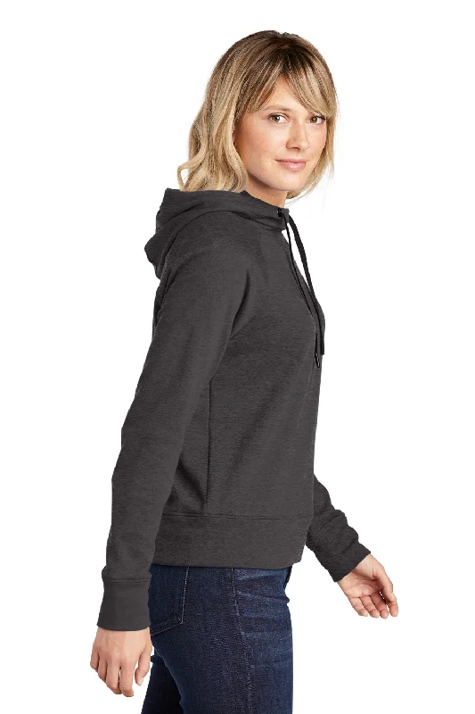 Sport-Tek Womens French Terry Hooded Sweatshirt Hoodie - Heather Black