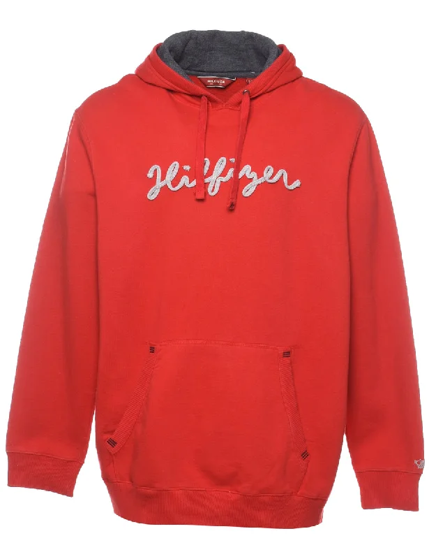 Tommy Hilfiger Red Hoodie - XL