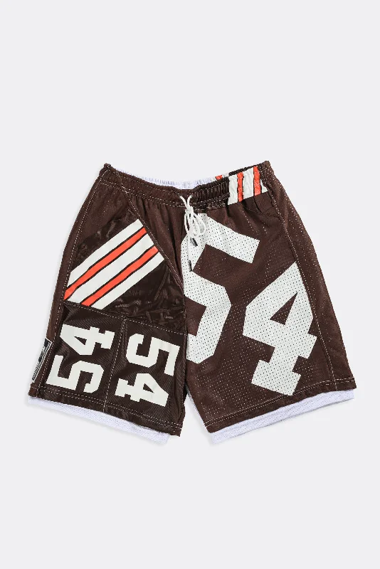 Unisex Rework Browns NFL Jersey Shorts - Women-M, Men-S