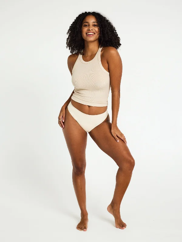Au Naturel Seamfree Bikini Moderate-Heavy Lychee Ribbed top bikini, Textured, Comfortable, Stylish