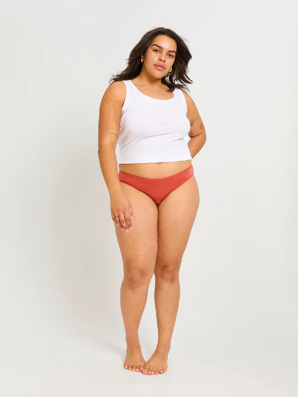 Basic Cheeky Bikini Moderate-Heavy Cedar Tied bikini top, Adjustable, Comfortable, Trendy