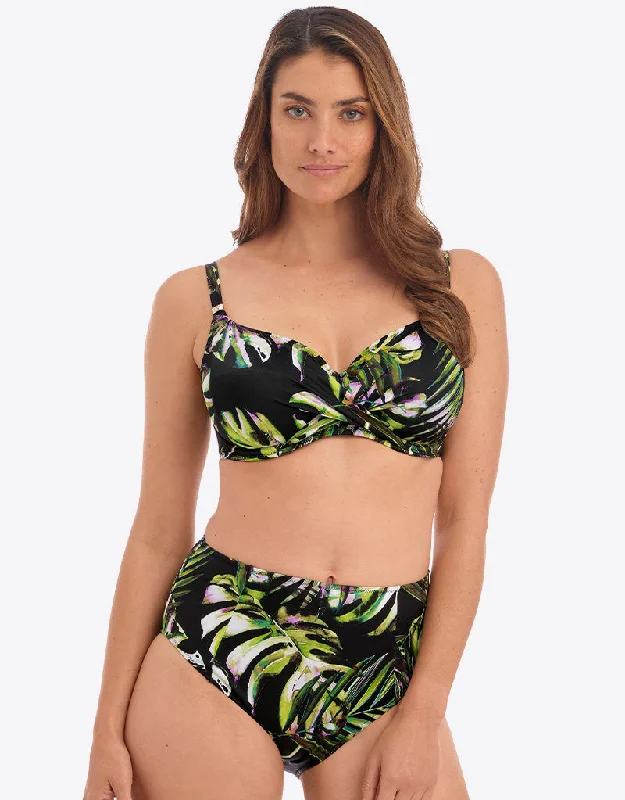 Fantasie Palm Valley Full Cup Bikini Top Black Wrap-around bikini, Sexy, Trendy, Comfortable