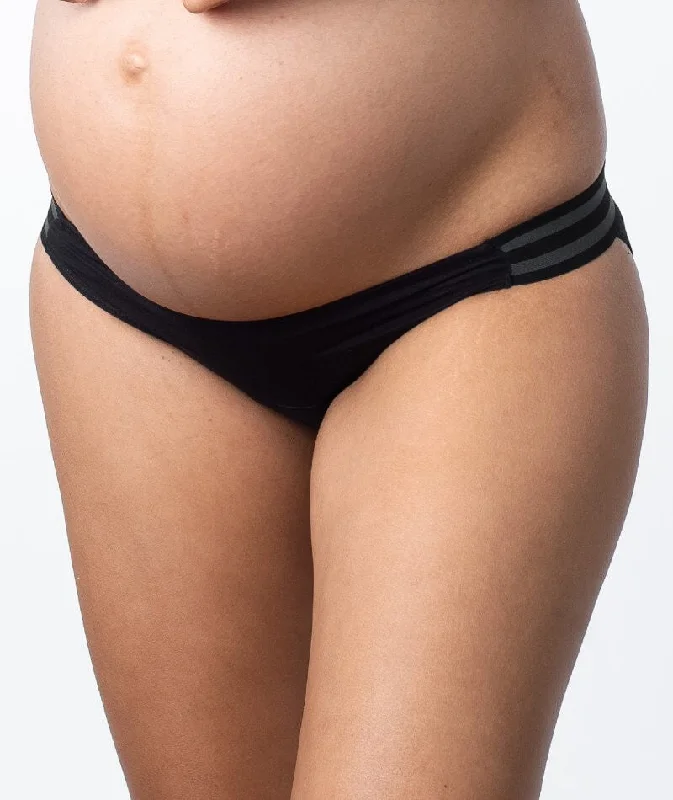 Hotmilk Elevate Light Leakproof Bikini Brief - Black Marle Velvet bikini, Luxurious, Comfortable, Trendy