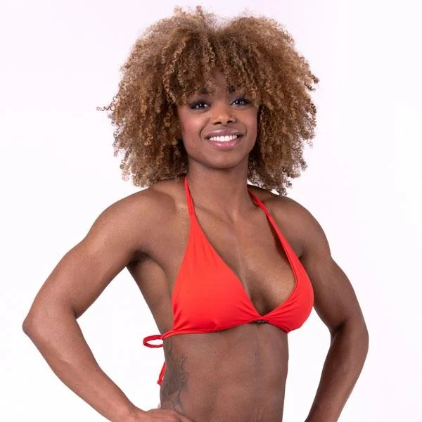 Nebbia Triangle Bikini Top 631 - Red Bikini with spaghetti straps, Sexy, Chic, Comfortable