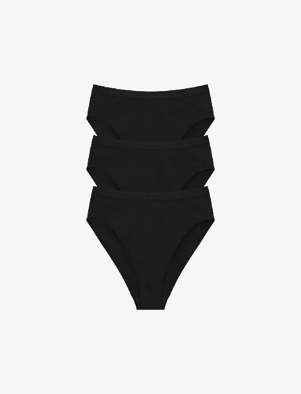Organic Cloud Cotton High Leg Bikini 3 Pack Box Sexy bikini, Summer wear, Fashionable, Comfortable