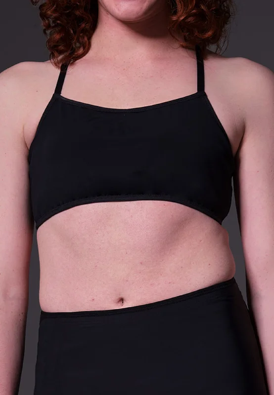 Strappy Bikini Top black Front tie bikini, Sexy, Comfortable, Stylish