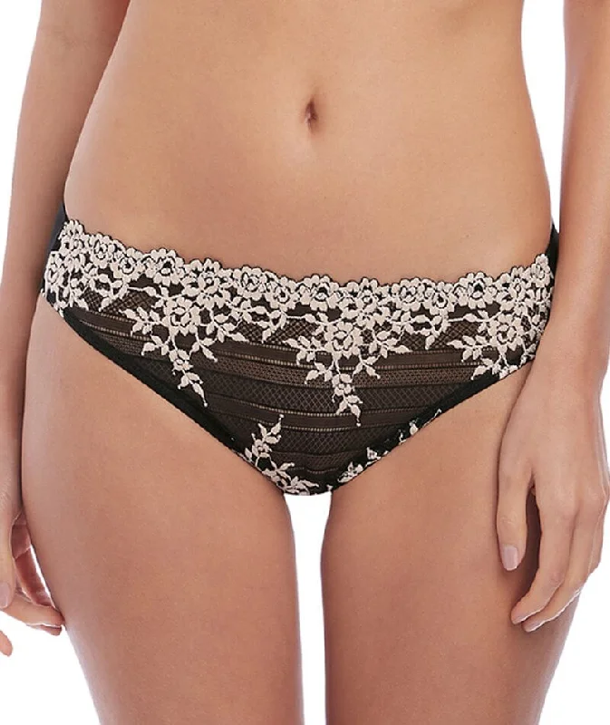 Wacoal Embrace Lace Bikini Brief - Black Crochet bikini set, Boho, Sexy, Trendy