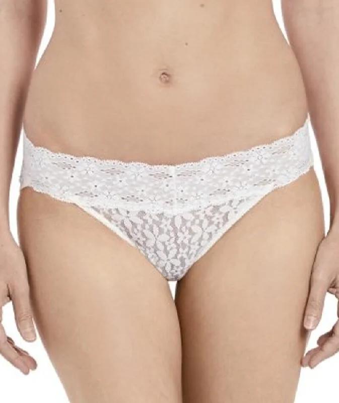 Wacoal Halo Lace Bikini Brief - Ivory Crochet bikini top, Boho, Trendy, Comfortable