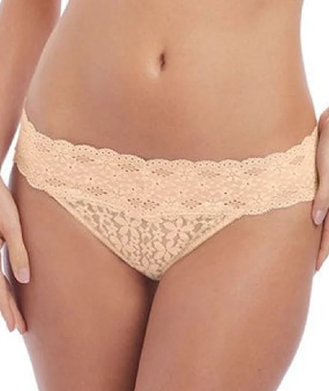Wacoal Halo Lace Bikini Brief - Nude Contrast bikini, Stylish, Chic, Trendy