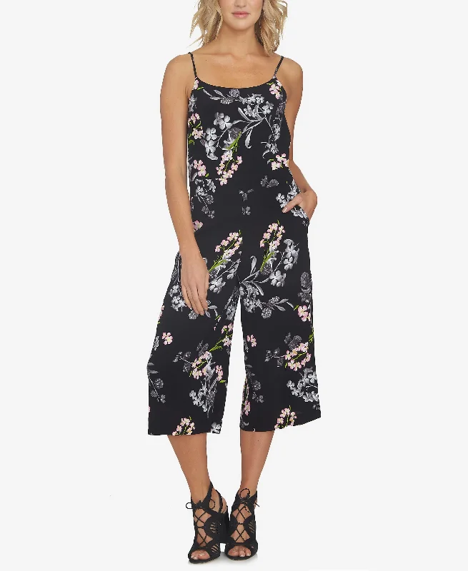 1.State Floral Print Gaucho Jumpsuit Classic denim jumpsuit, Street style, Comfortable, Trendy