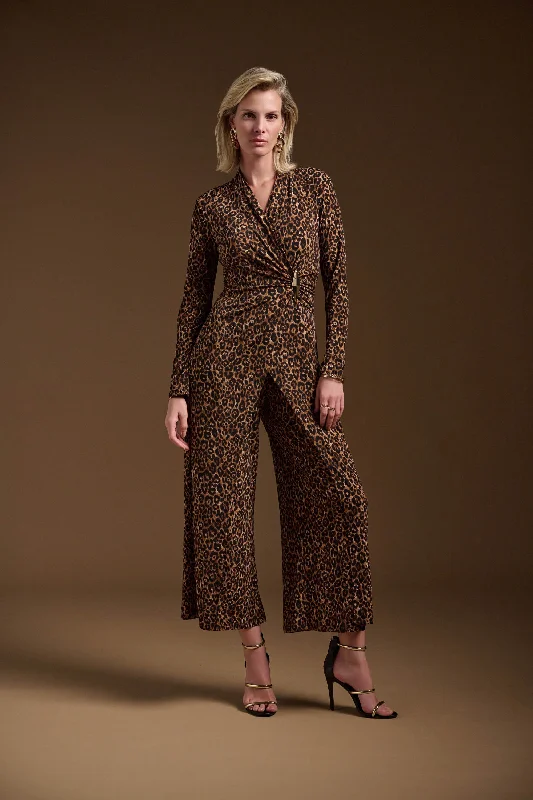 Joseph Ribkoff Leopard Print Jumpsuit Skinny leg jumpsuit, Sleek, Elegant, Trendy