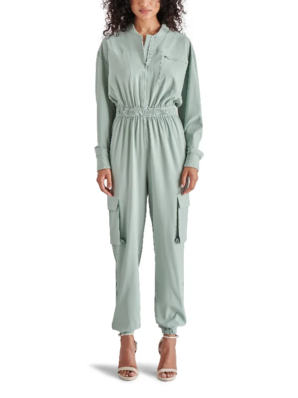 ALENA JUMPSUIT JADE Satin wrap jumpsuit, Trendy, Elegant, Chic