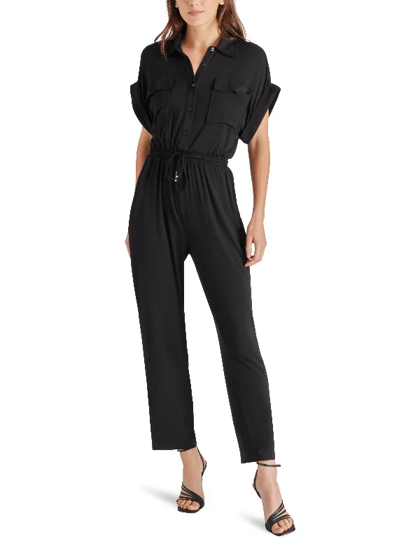 ALYA JUMPSUIT BLACK Silk wide leg jumpsuit, Elegant, Chic, Comfortable