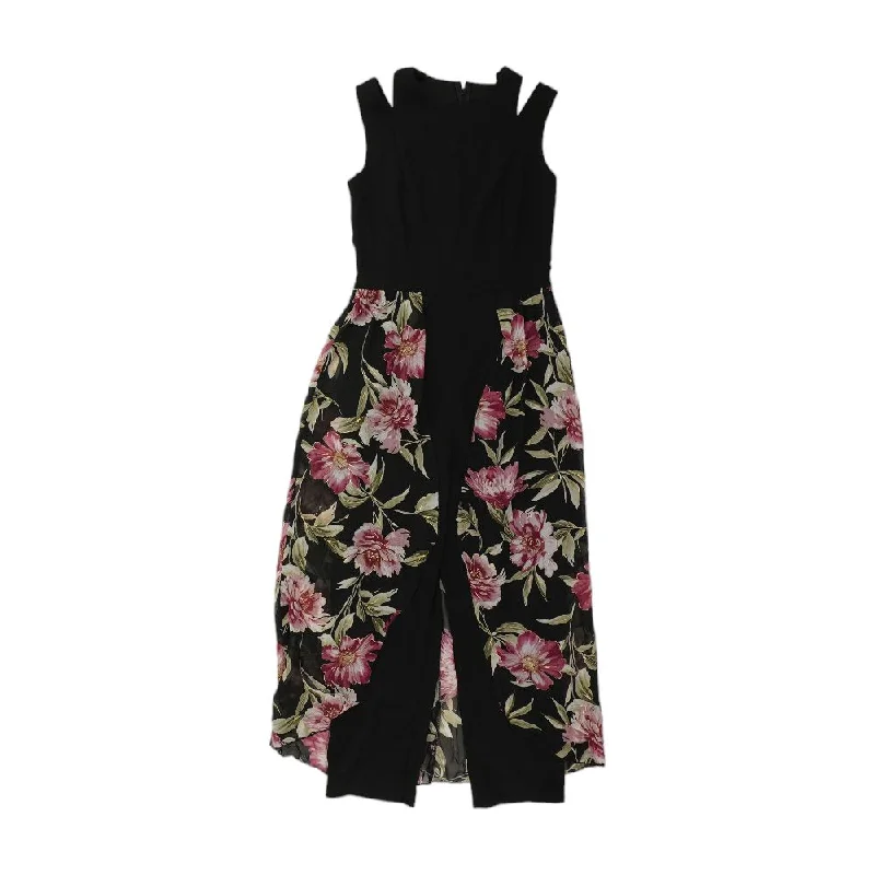 Black Color Block Jumpsuit Lace jumpsuit, Elegant, Feminine, Chic