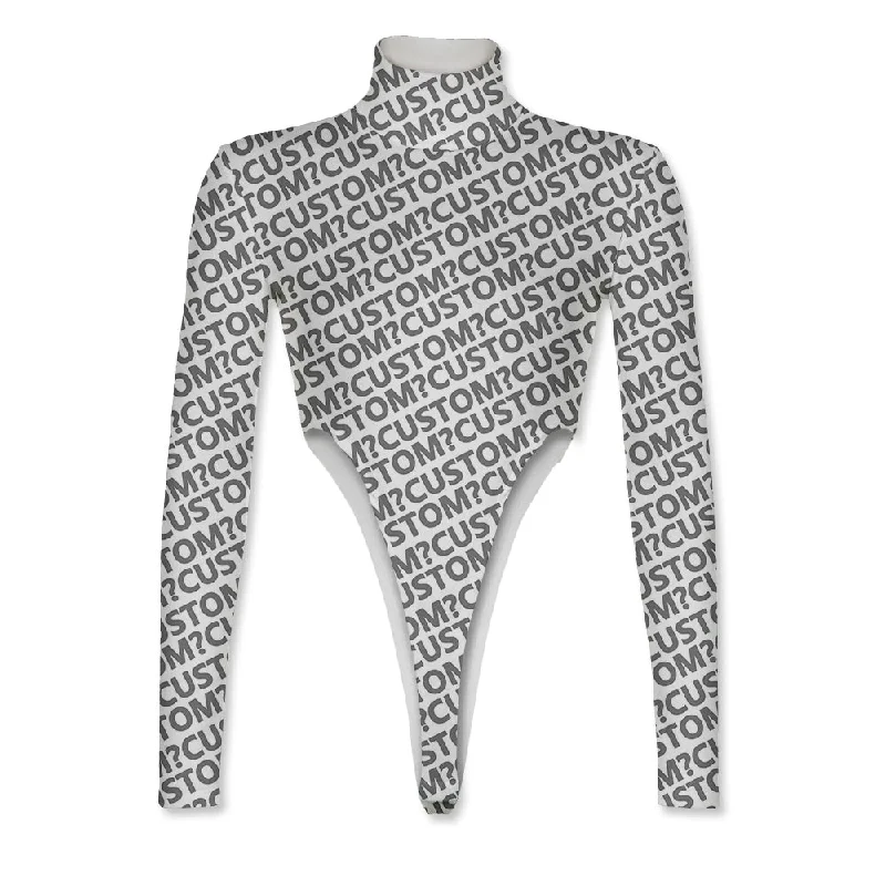 Custom Turtleneck Long Sleeve Jumpsuit Halter jumpsuit, Summer style, Sexy, Chic