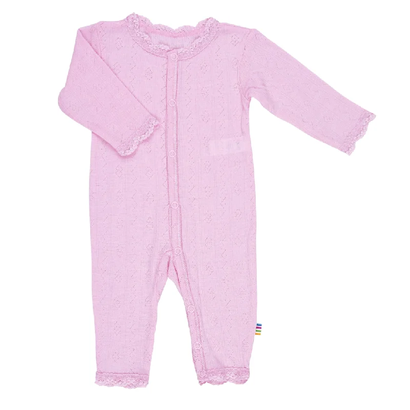 Joha Jumpsuit Wool & Silk Prime Rose Pointelle Summer beach jumpsuit, Comfortable, Casual, Trendy