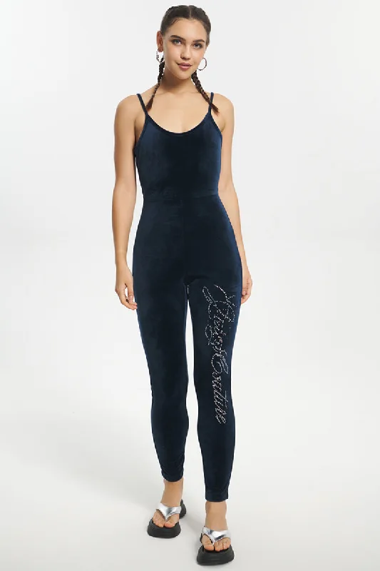 Strappy Script Velour Jumpsuit Striped jumpsuit, Bold pattern, Summer fashion, Comfortable Strappy Script Velour Jumpsuit Striped jumpsuit, Bold pattern, Summer fashion, Comfortable