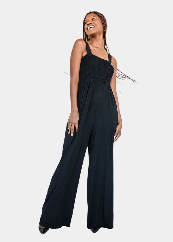 Tall Mallory Smocked Jumpsuit Strapless wide leg jumpsuit, Sexy, Comfortable, Trendy