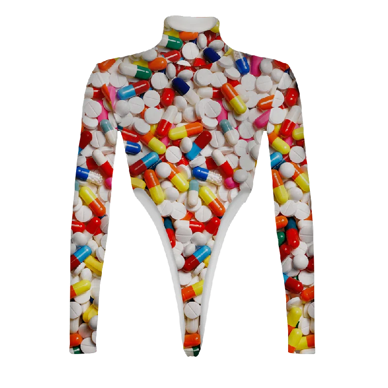 Pills Turtleneck Long Sleeve Jumpsuit Elegant wide leg jumpsuit, Chic, Casual, Comfortable