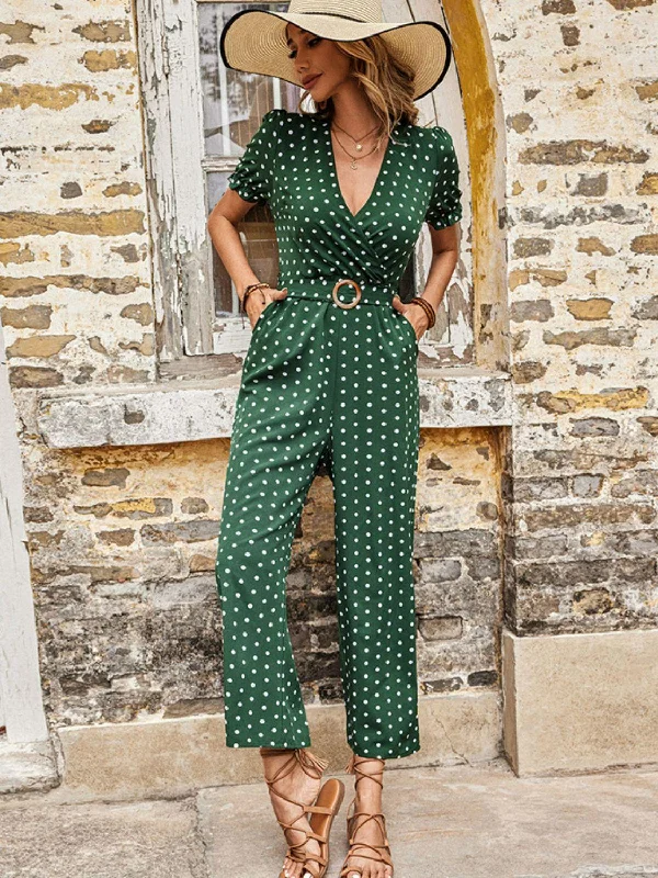 Polka Dot Jumpsuit Black jumpsuit, Formal wear, Evening outfit, Classic