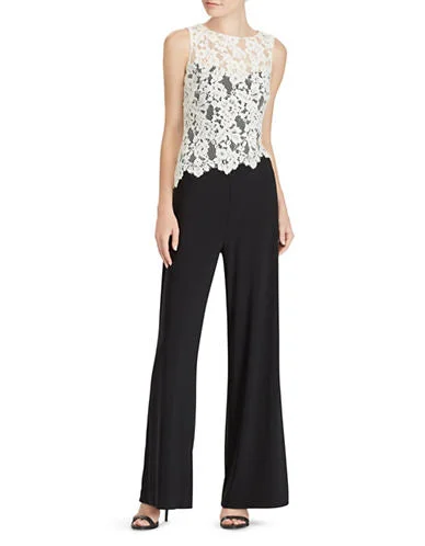 Ralph Lauren Lace-Bodice Jumpsuit Cargo jumpsuit, Casual, Functional, Street style