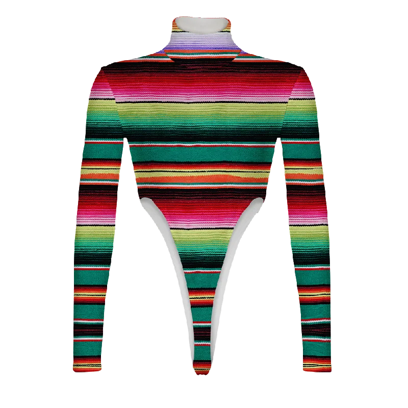 Serape Turtleneck Long Sleeve Jumpsuit Luxe jumpsuit, Fashionable, Elegant, Chic
